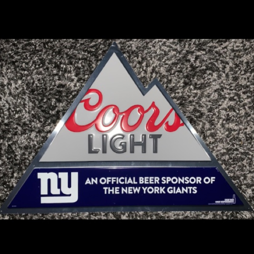 Coors Light x New York Giants Sign